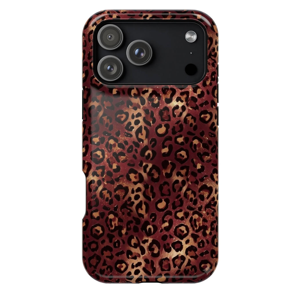 Burgundy Leopard