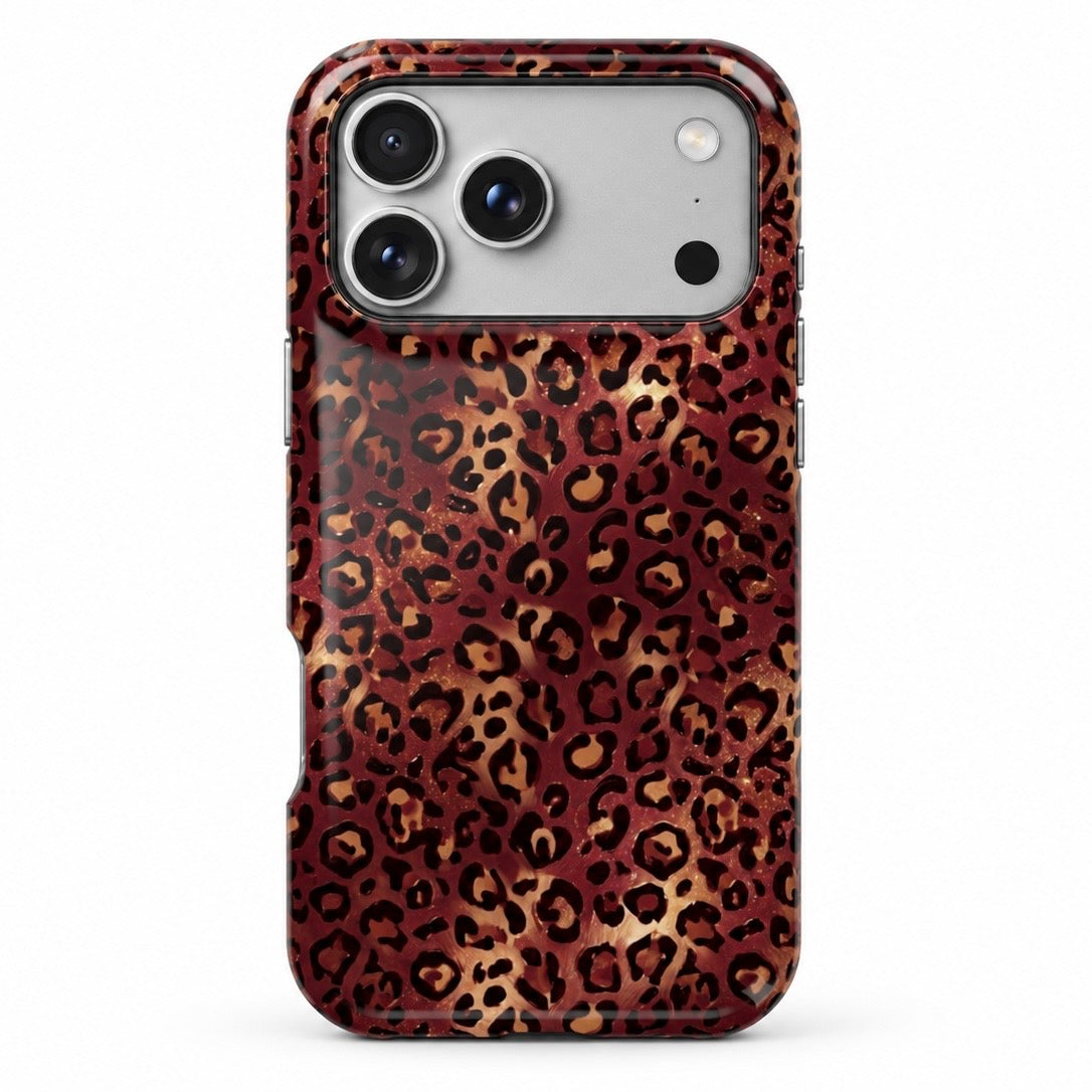 Burgundy Leopard