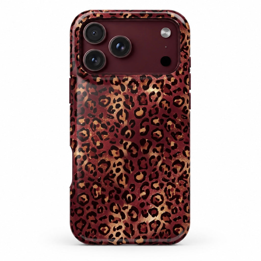 Burgundy Leopard